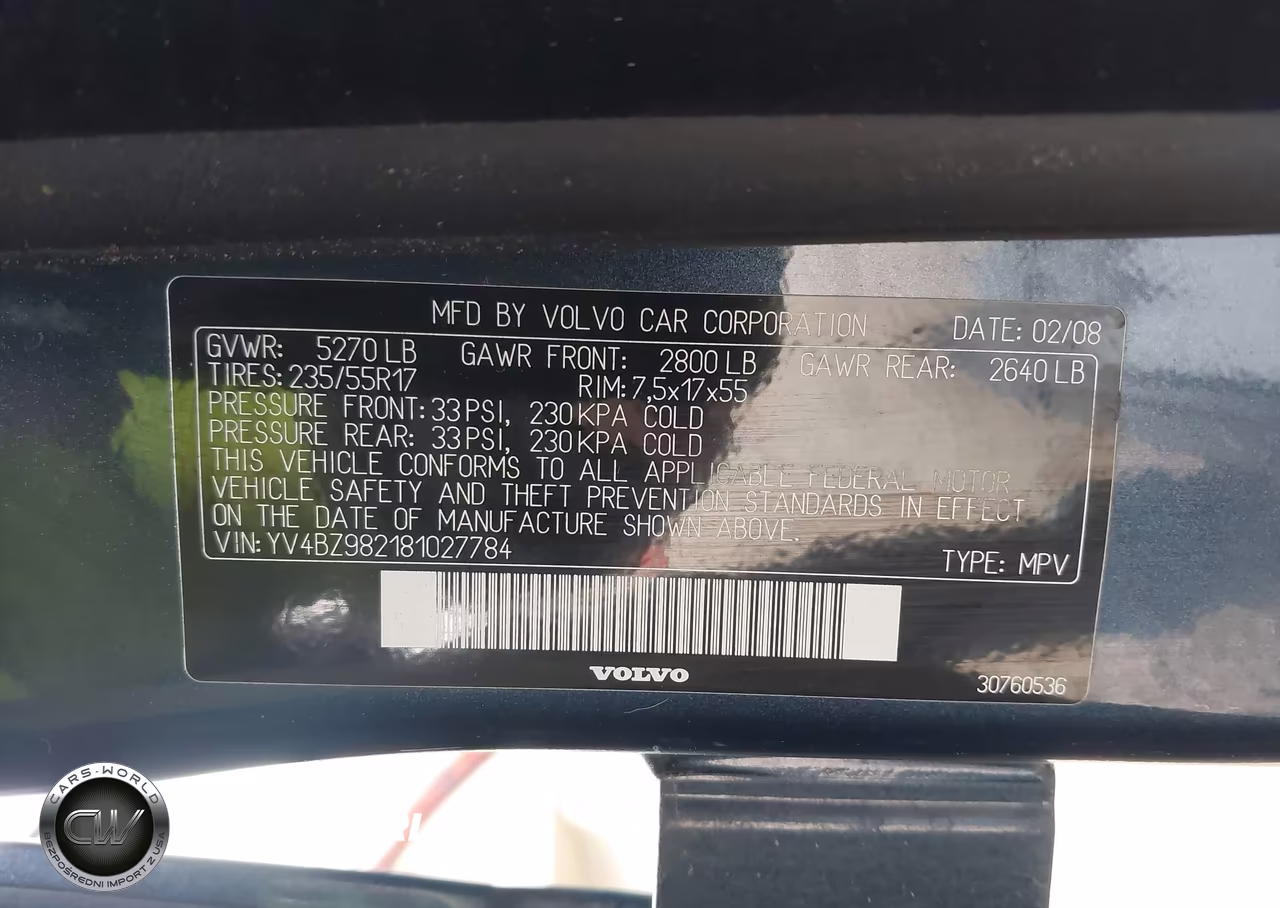 2008 Volvo Xc70 3.2 VIN:YV4BZ982181027784 - 9