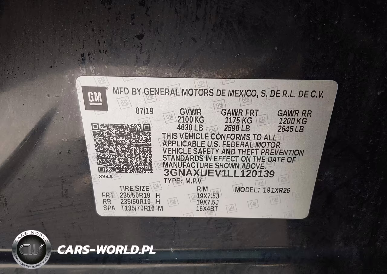 2020 Chevrolet Equinox Awd Lt 1.5L Turbo VIN:3GNAXUEV1LL120139 - 9