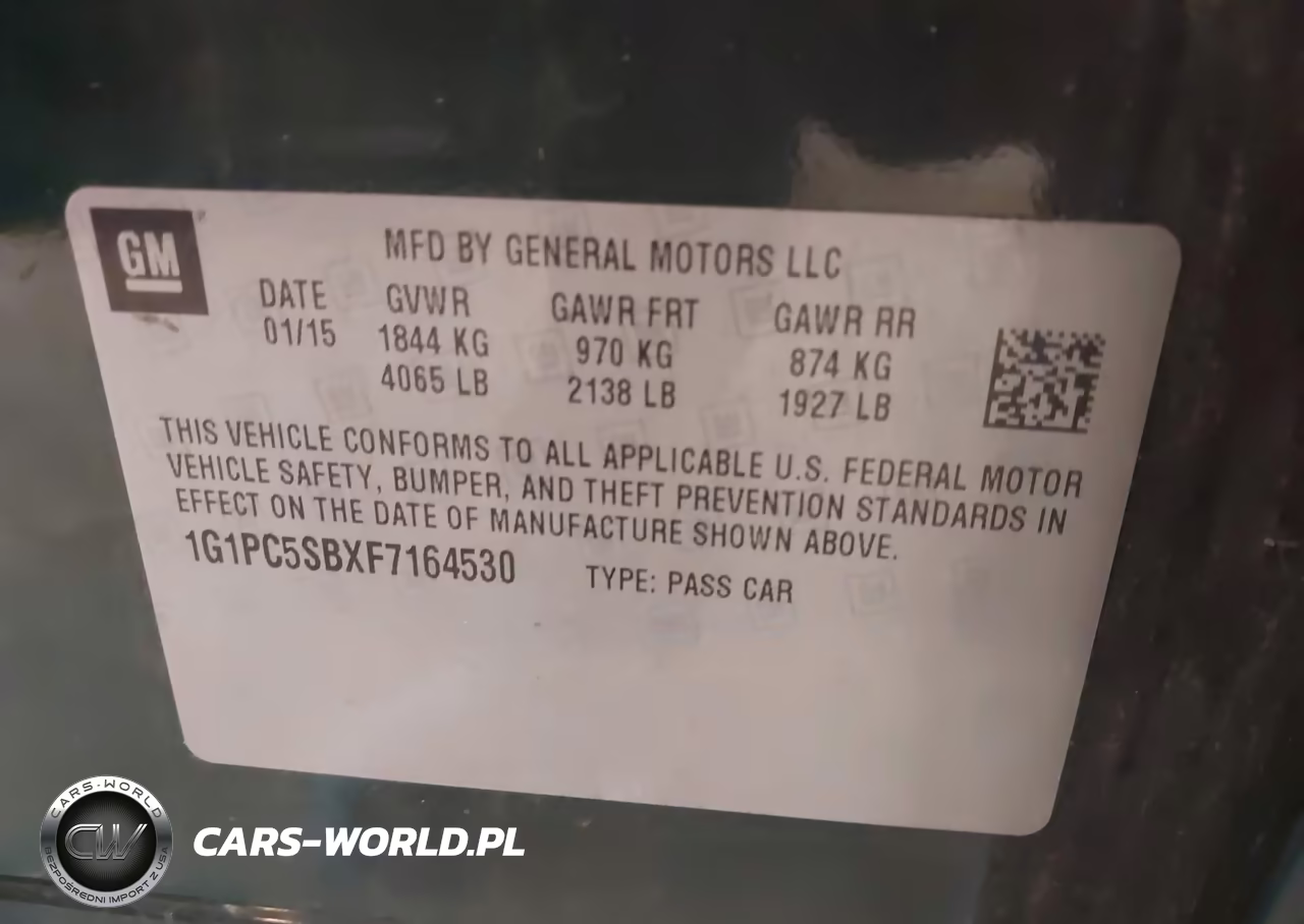2015 Chevrolet Cruze 1Lt Auto VIN:1G1PC5SBXF7164530 - 9