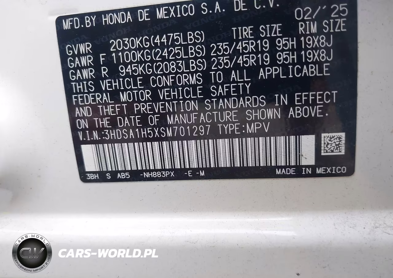 2025 Acura Adx A-Spec VIN:3HDSA1H5XSM701297 - 9