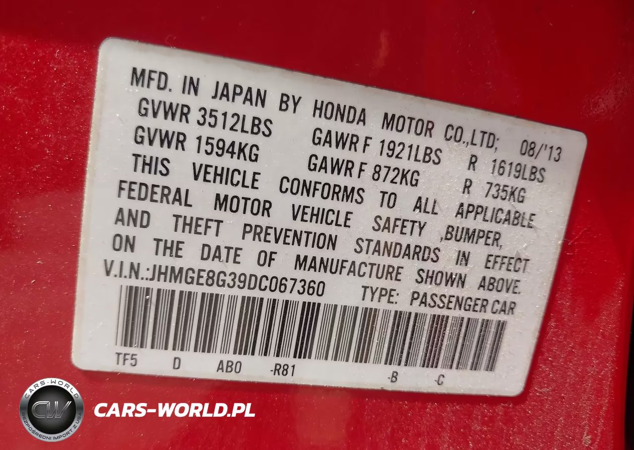 2013 Honda Fit VIN:JHMGE8G39DC067360 - 9