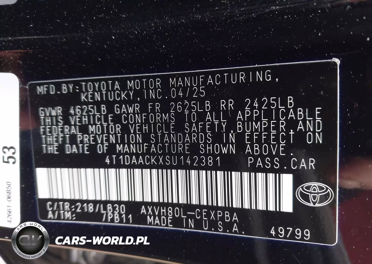 2025 Toyota Camry Xse VIN:4T1DAACKXSU142381 - 9