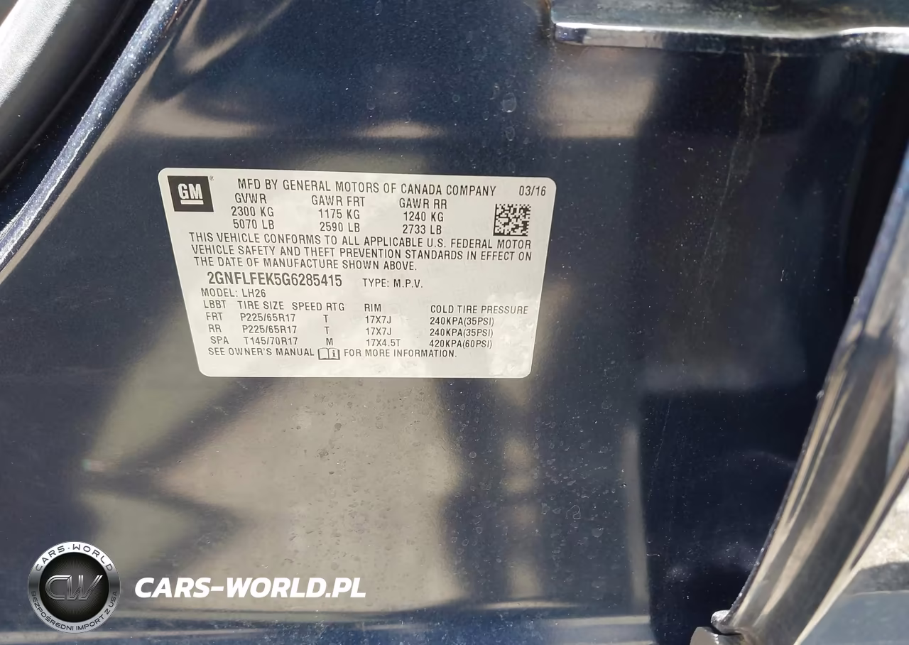 2016 Chevrolet Equinox Lt VIN:2GNFLFEK5G6285415 - 9