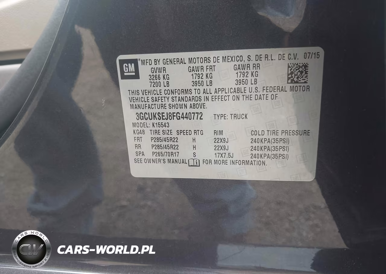 2015 Chevrolet Silverado 1500 Ltz VIN:3GCUKSEJ8FG440772 - 9