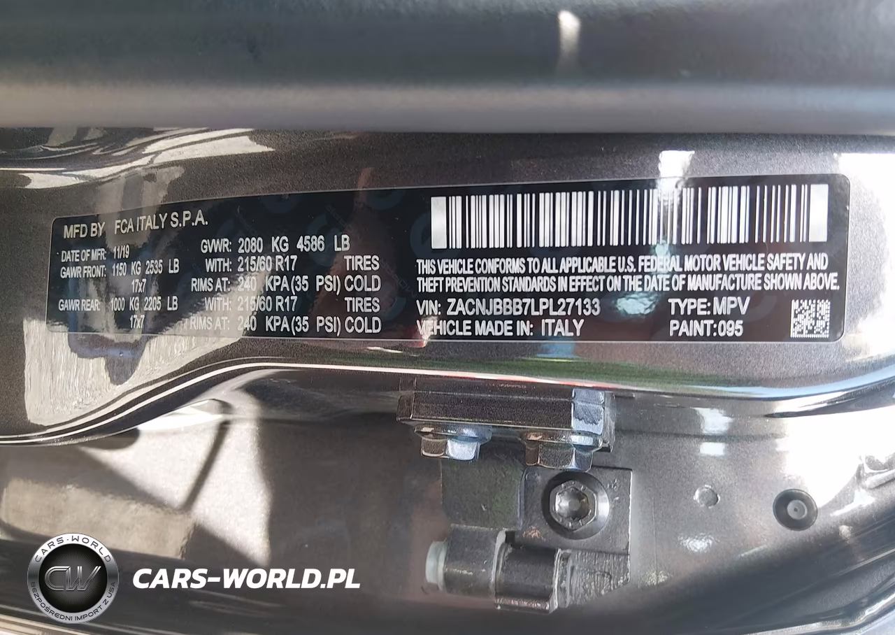 2020 Jeep Renegade Latitude 4X4 VIN:ZACNJBBB7LPL27133 - 9