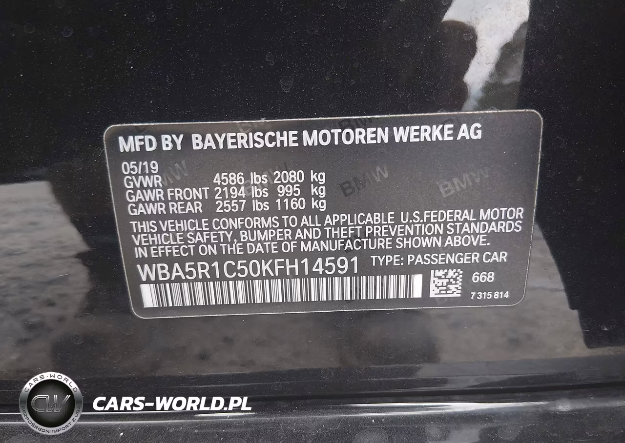 2019 BMW 330I VIN:WBA5R1C50KFH14591 - 9