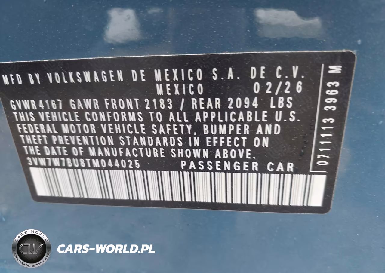2026 Volkswagen Jetta Se VIN:3VW7W7BU8TM044025 - 9