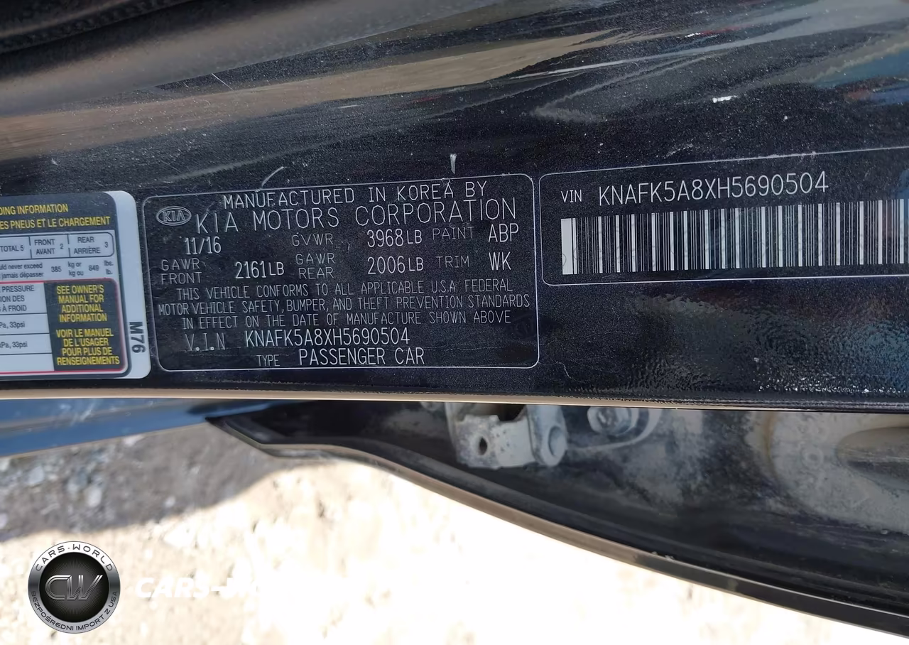 2017 Kia Forte Lx VIN:KNAFK5A8XH5690504 - 9