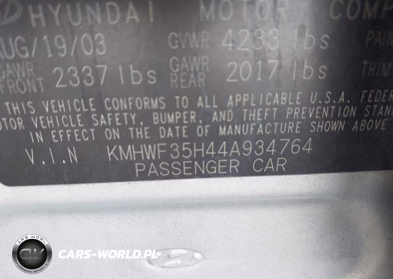 2004 Hyundai Sonata Gls-Lx VIN:KMHWF35H44A934764 - 9