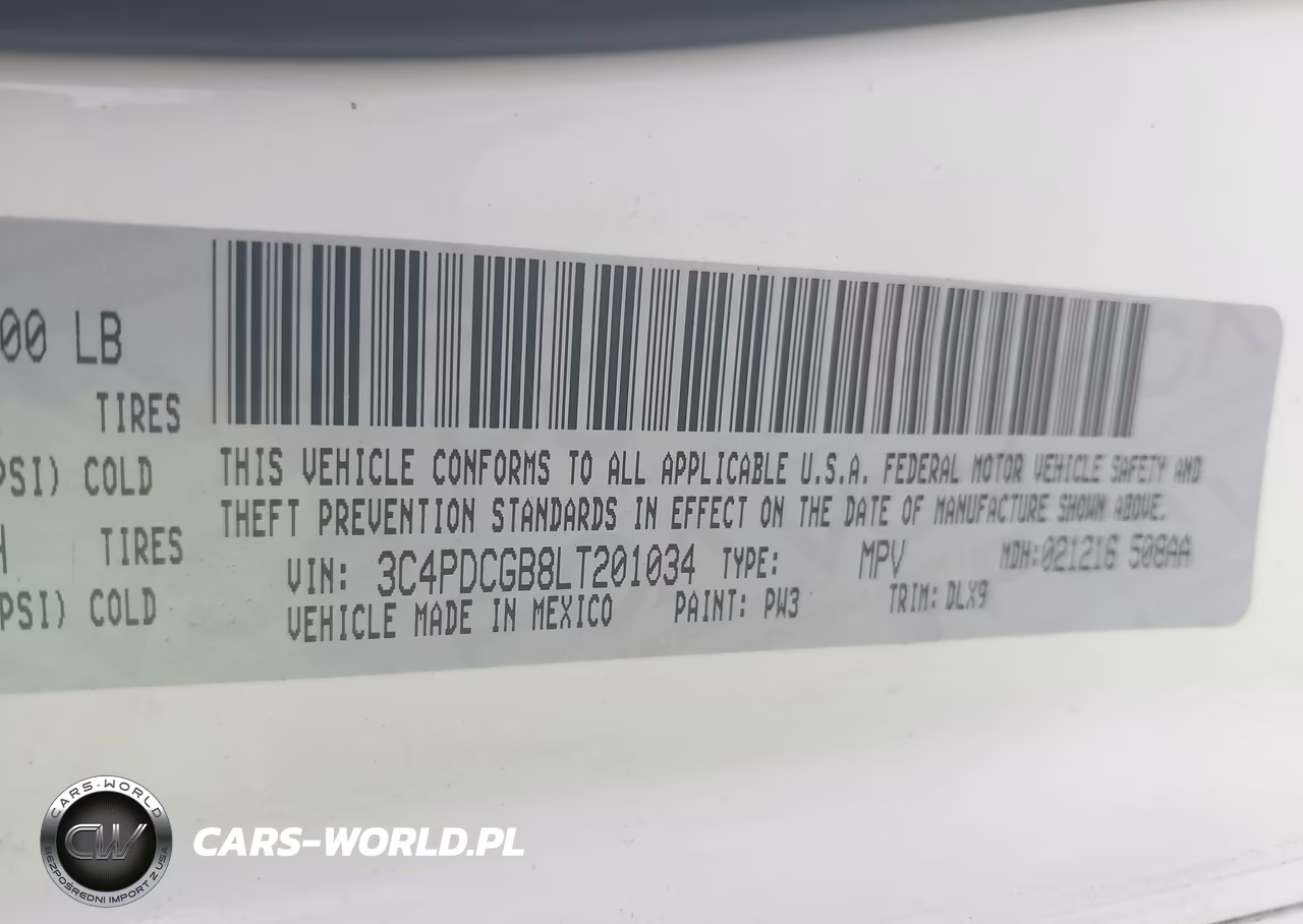2020 Dodge Journey Crossroad VIN:3C4PDCGB8LT201034 - 9