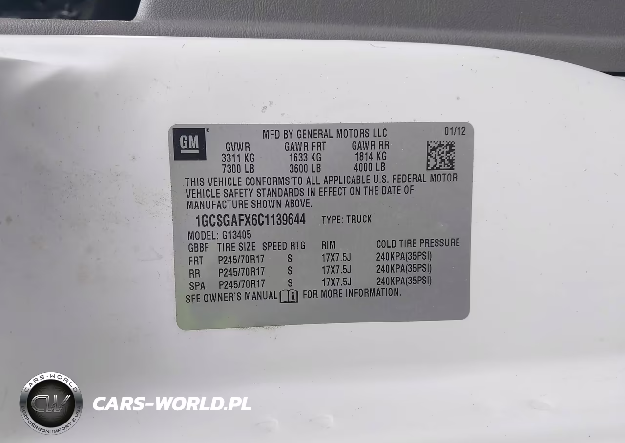 2012 Chevrolet Express 1500 Work Van VIN:1GCSGAFX6C1139644 - 9