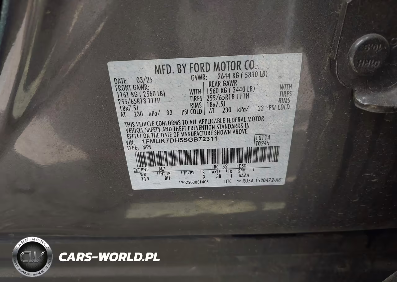 2025 Ford Explorer Active VIN:1FMUK7DH5SGB72311 - 9