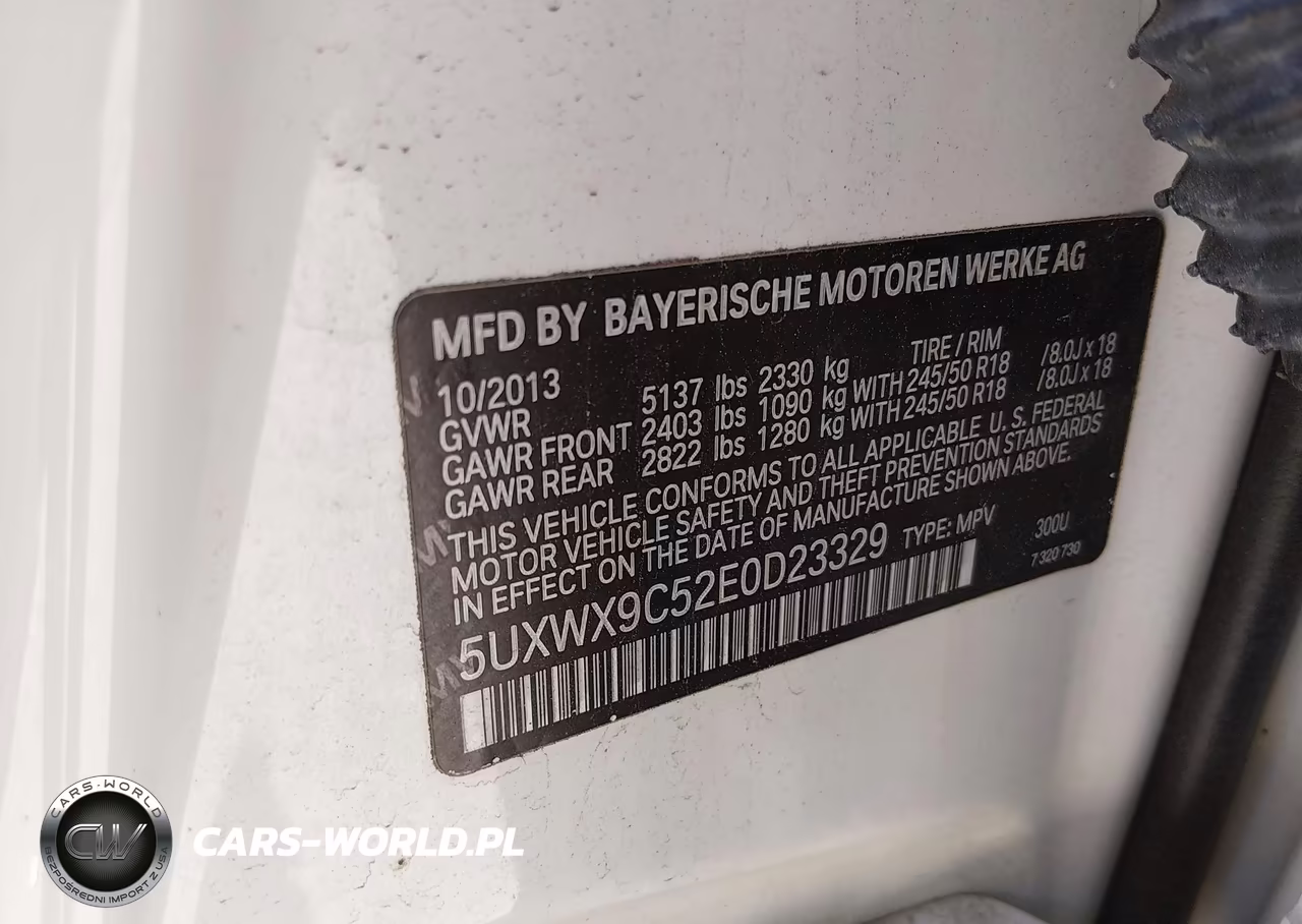 2014 BMW X3 xDrive28I VIN:5UXWX9C52E0D23329 - 9
