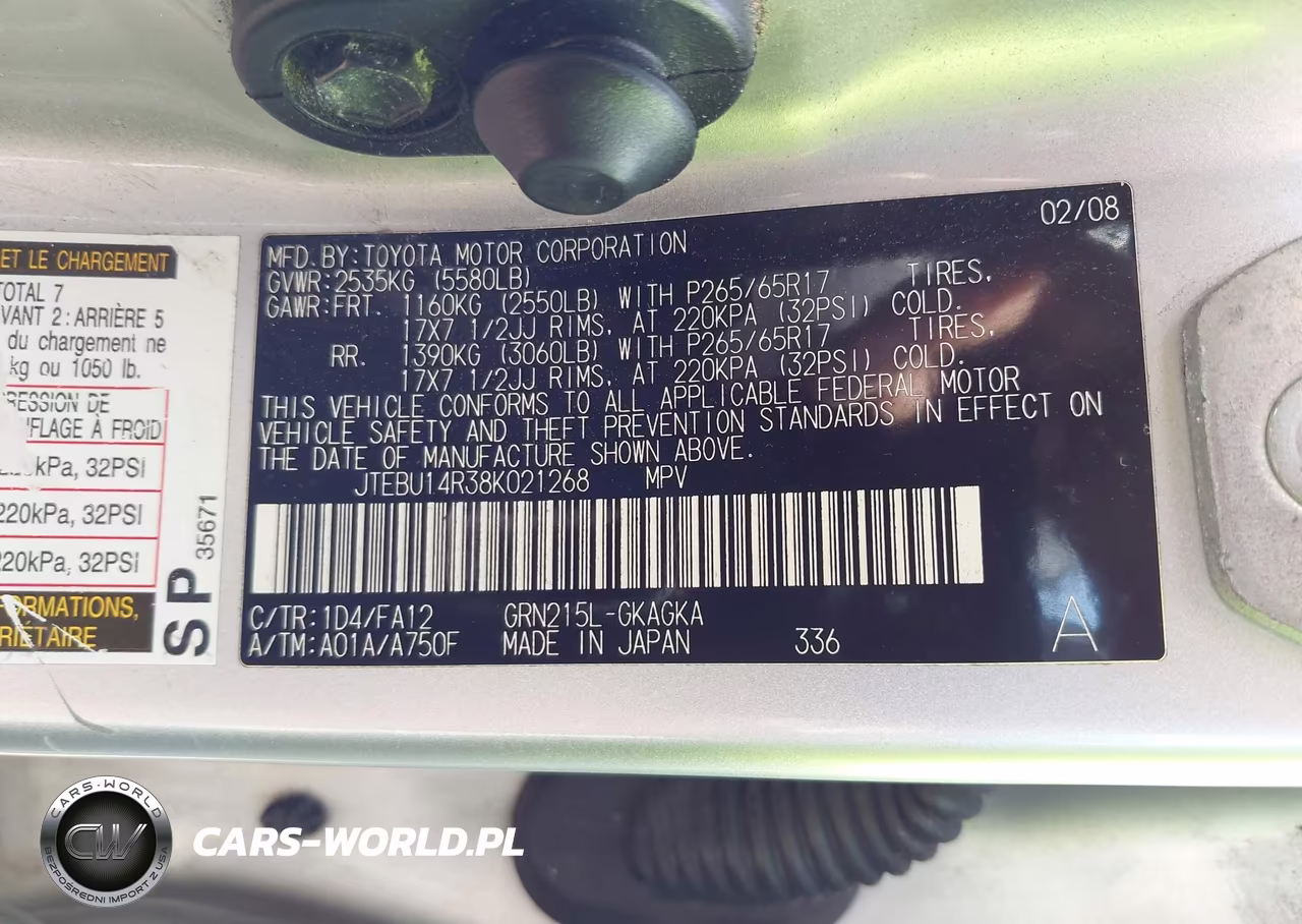 2008 Toyota 4Runner Sr5 V6 VIN:JTEBU14R38K021268 - 9