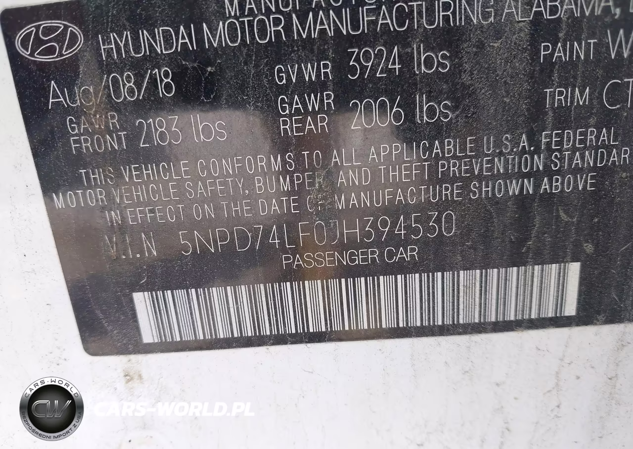 2018 Hyundai Elantra Se VIN:5NPD74LF0JH394530 - 9