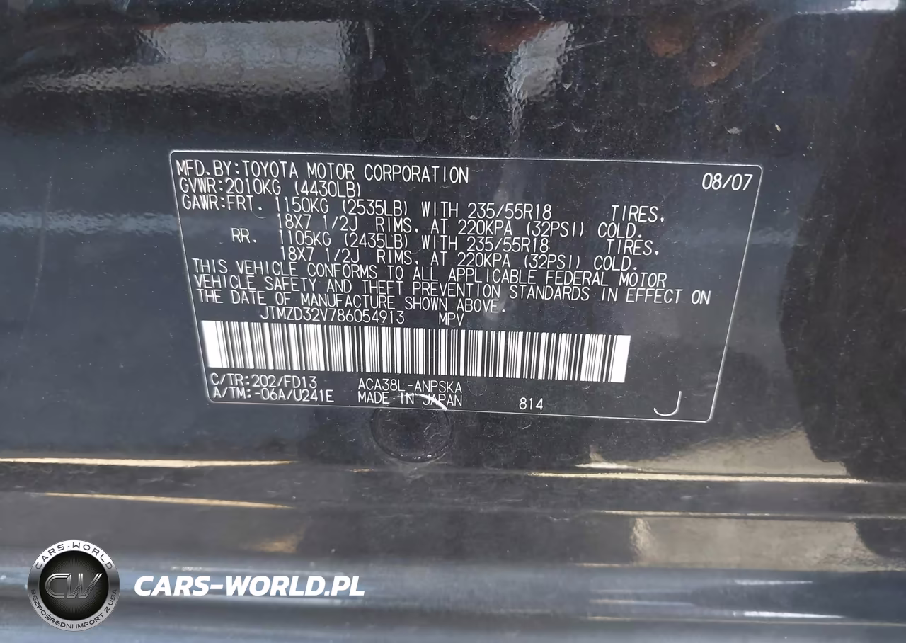 2008 Toyota Rav4 Sport VIN:JTMZD32V786054913 - 9