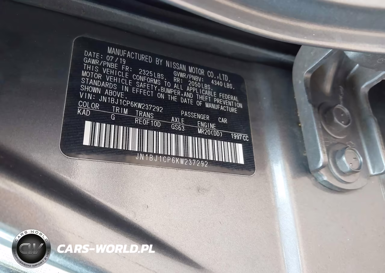 2019 Nissan Rogue Sport Sv VIN:JN1BJ1CP6KW237292 - 9