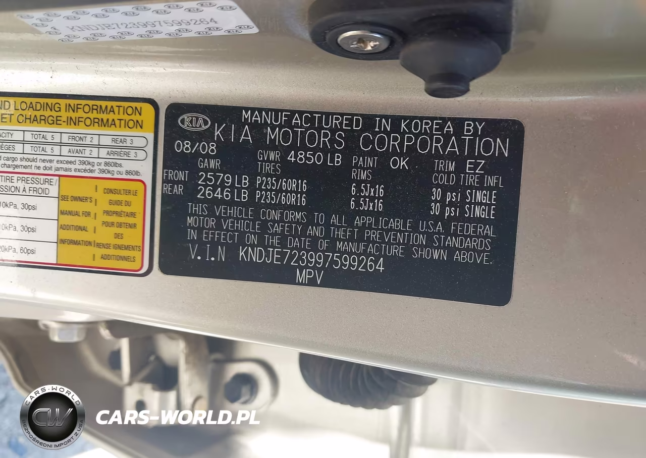 2009 Kia Sportage Lx V6 VIN:KNDJE723997599264 - 9