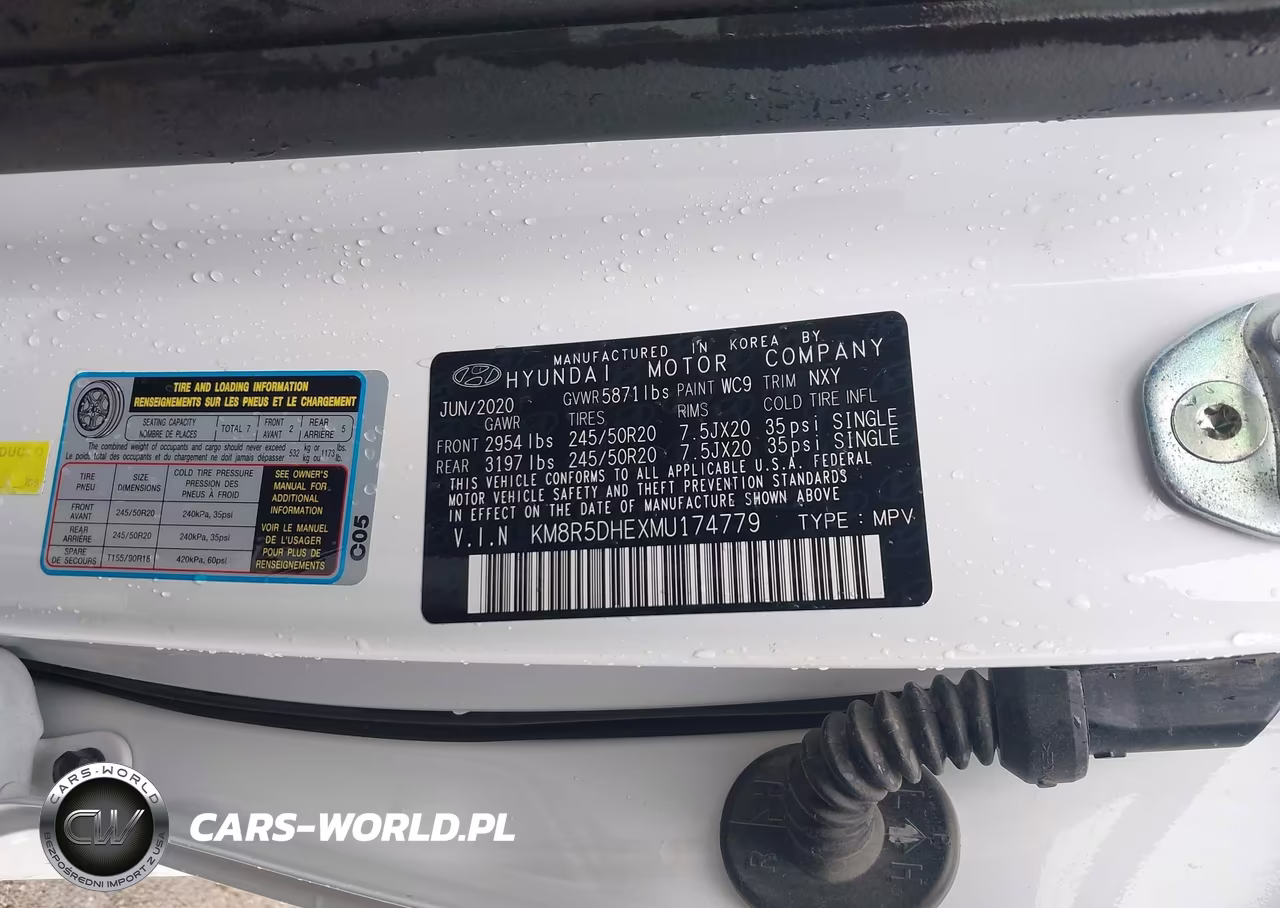 2021 Hyundai Palisade Limited VIN:KM8R5DHEXMU174779 - 9