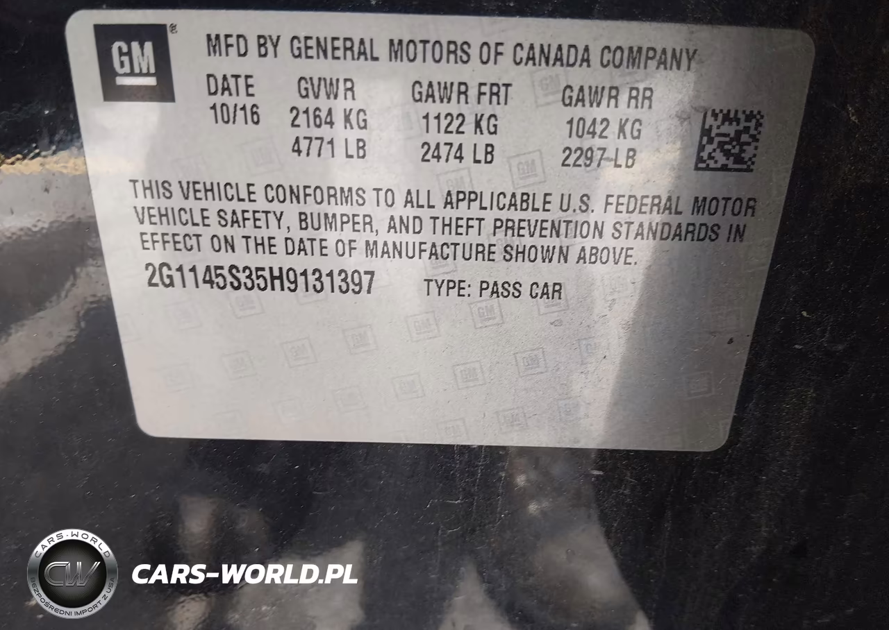 2017 Chevrolet Impala 2Lz VIN:2G1145S35H9131397 - 9