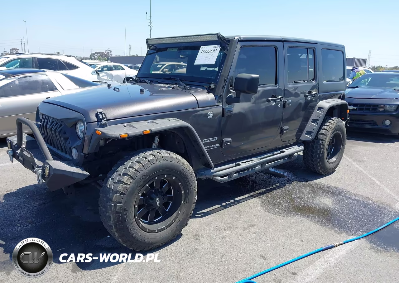 2018 Jeep Wrangler Jk Unlimited Sport S 4X4 VIN:1C4BJWDG3JL829516 - 2
