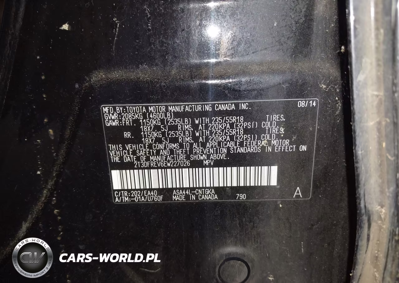 2014 Toyota Rav4 Limited VIN:2T3DFREV6EW227026 - 9