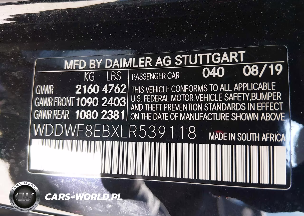 2020 Mercedes-Benz C 300 4Matic VIN:WDDWF8EBXLR539118 - 9