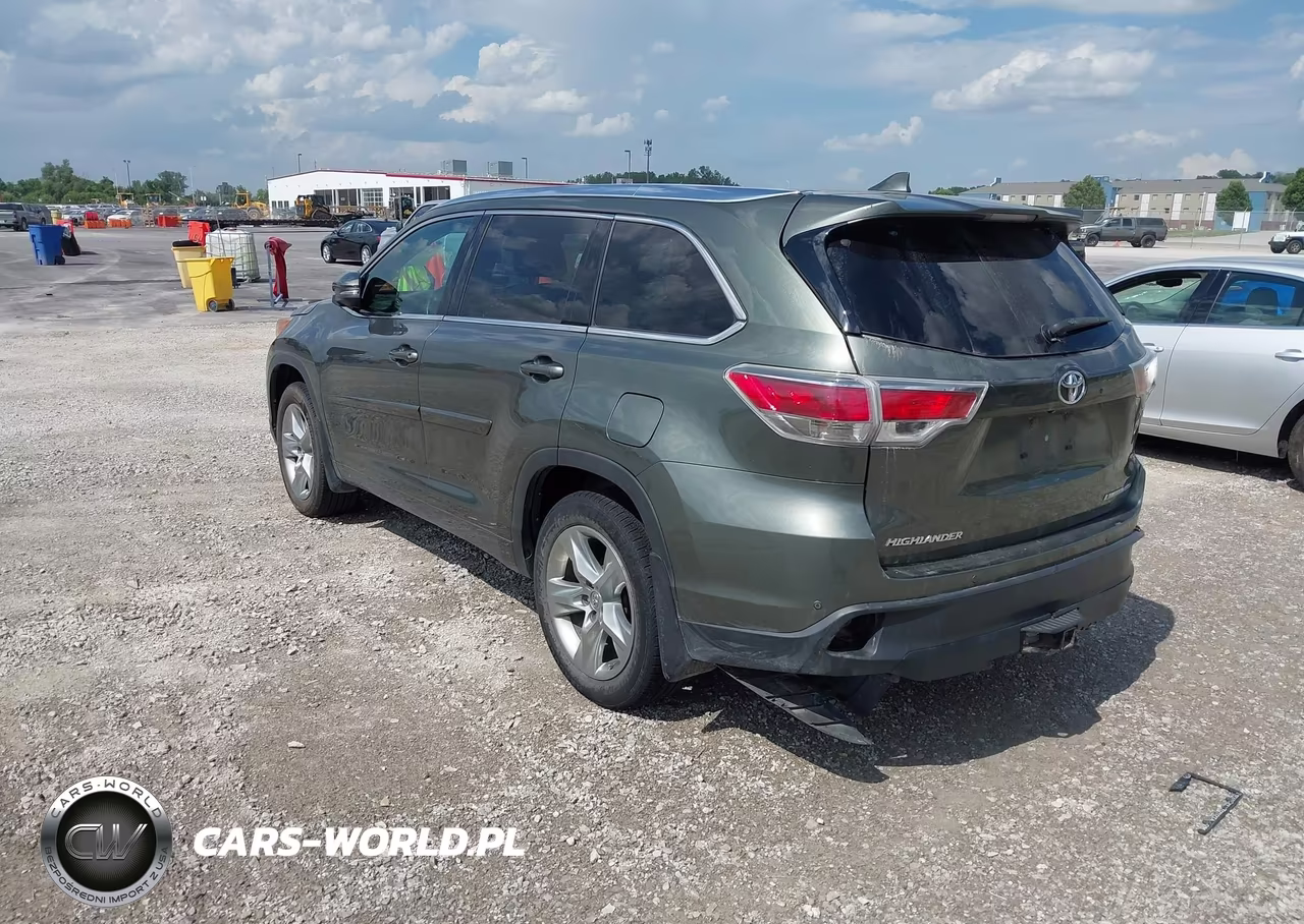2014 Toyota Highlander Limited V6 VIN:5TDDKRFHXES007023 - 3