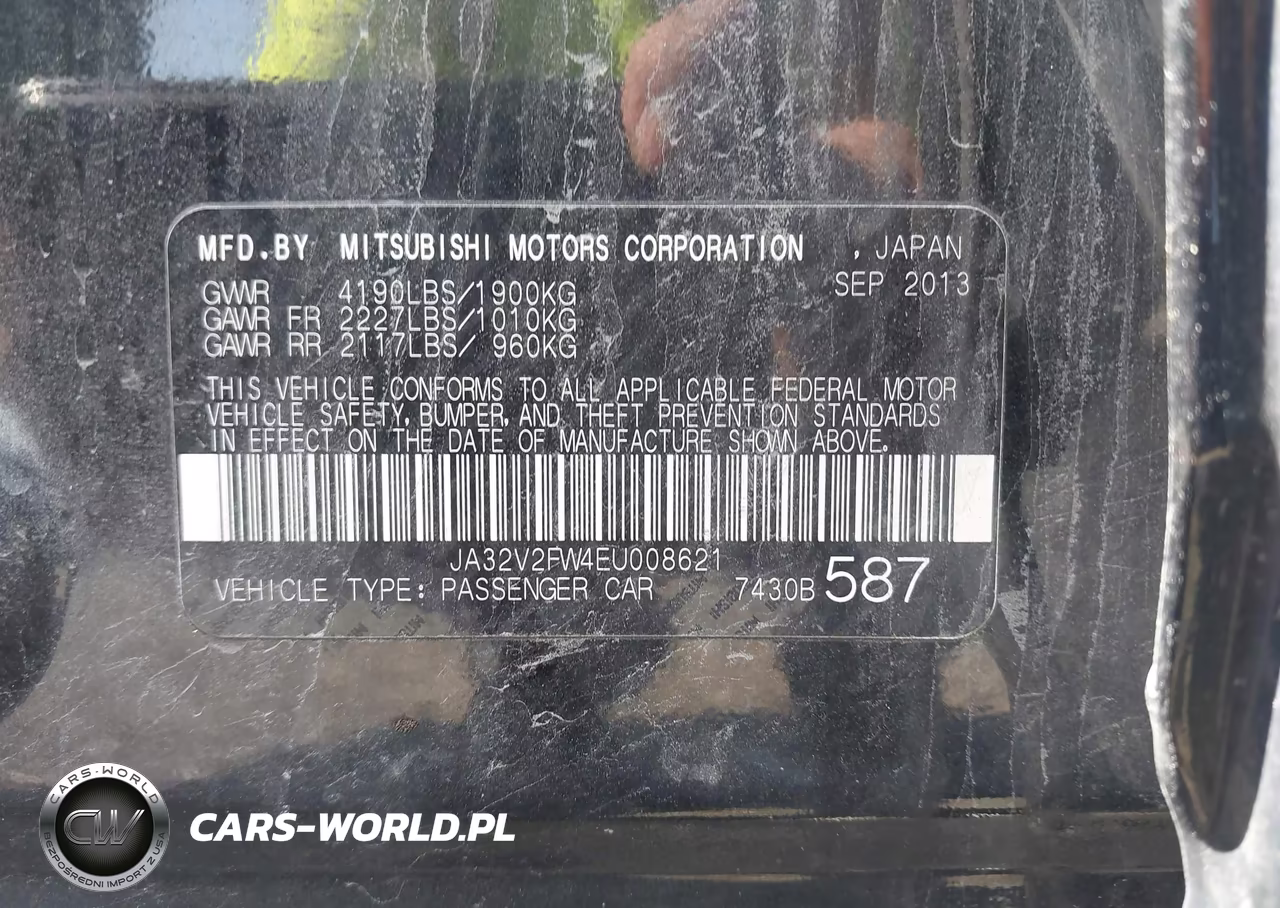 2014 Mitsubishi Lancer Se VIN:JA32V2FW4EU008621 - 9