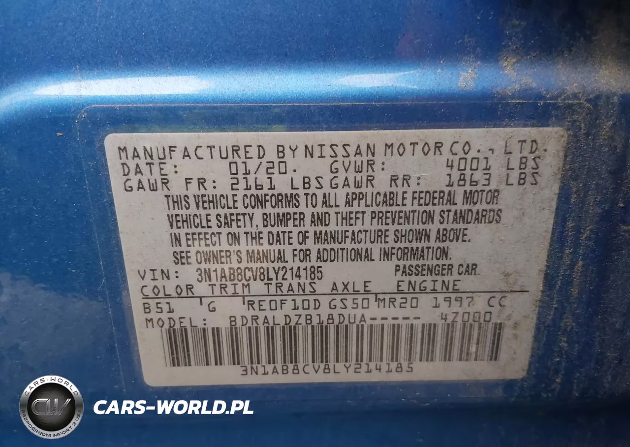 2020 Nissan Sentra Sv Xtronic Cvt VIN:3N1AB8CV8LY214185 - 9