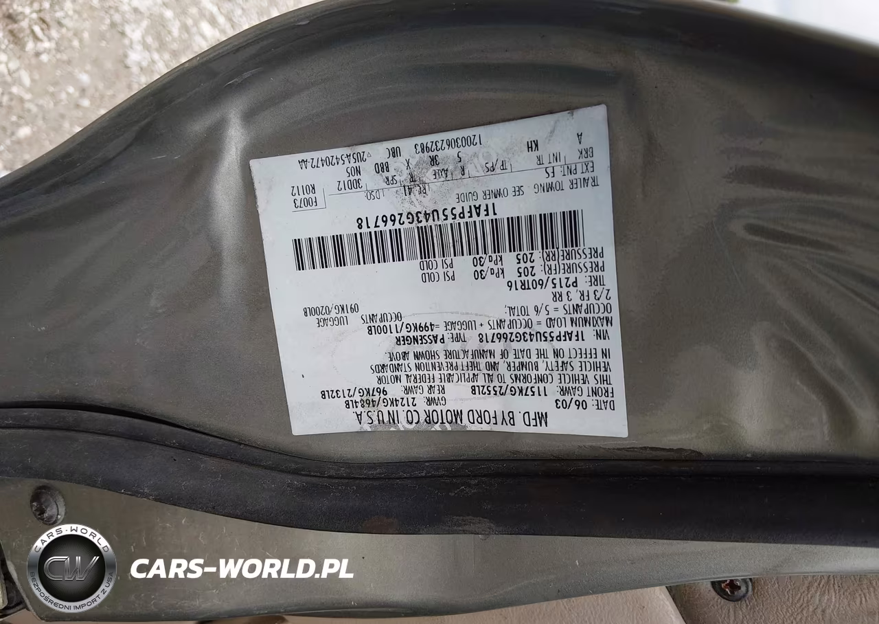 2003 Ford Taurus Ses VIN:1FAFP55U43G266718 - 6