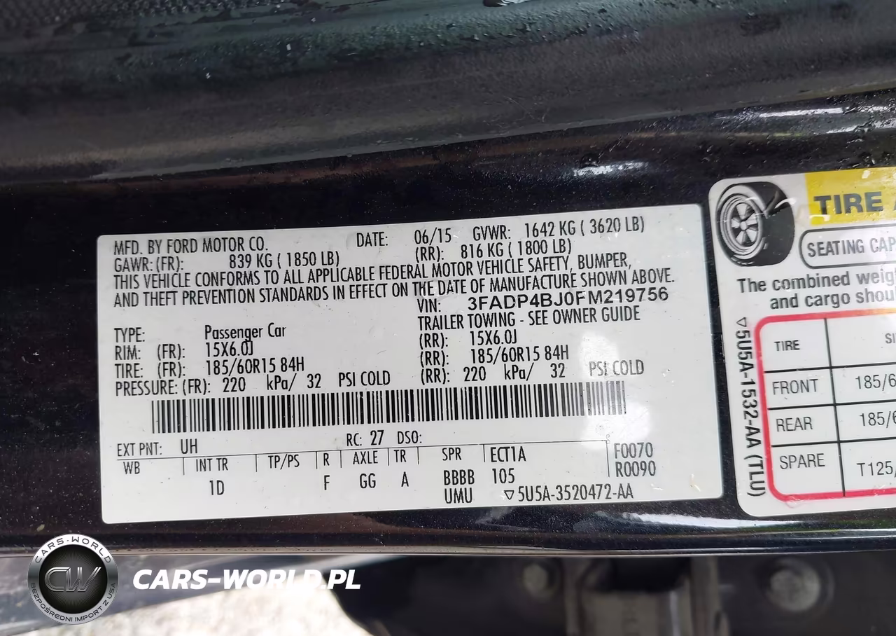 2015 Ford Fiesta Se VIN:3FADP4BJ0FM219756 - 9