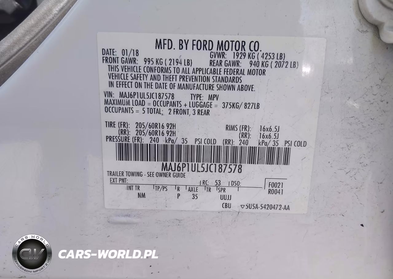 2018 Ford Ecosport Se VIN:MAJ6P1UL5JC187578 - 9