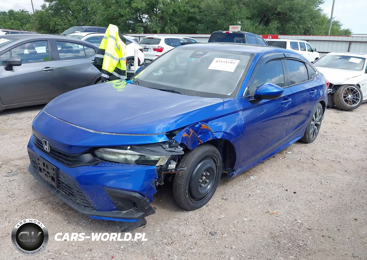 2022 Honda Civic Ex VIN:2HGFE1F72NH322651 - 2