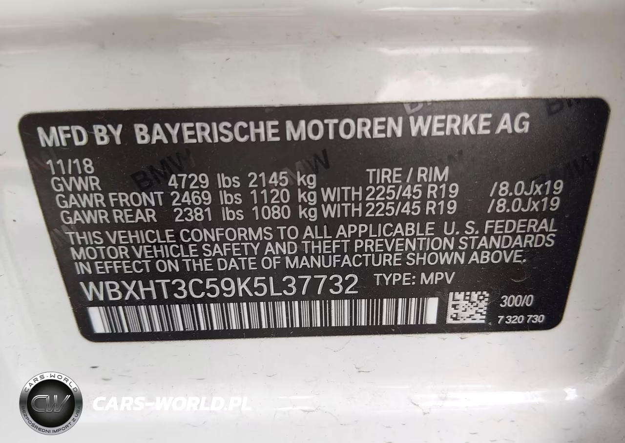 2019 BMW X1 xDrive28I VIN:WBXHT3C59K5L37732 - 9