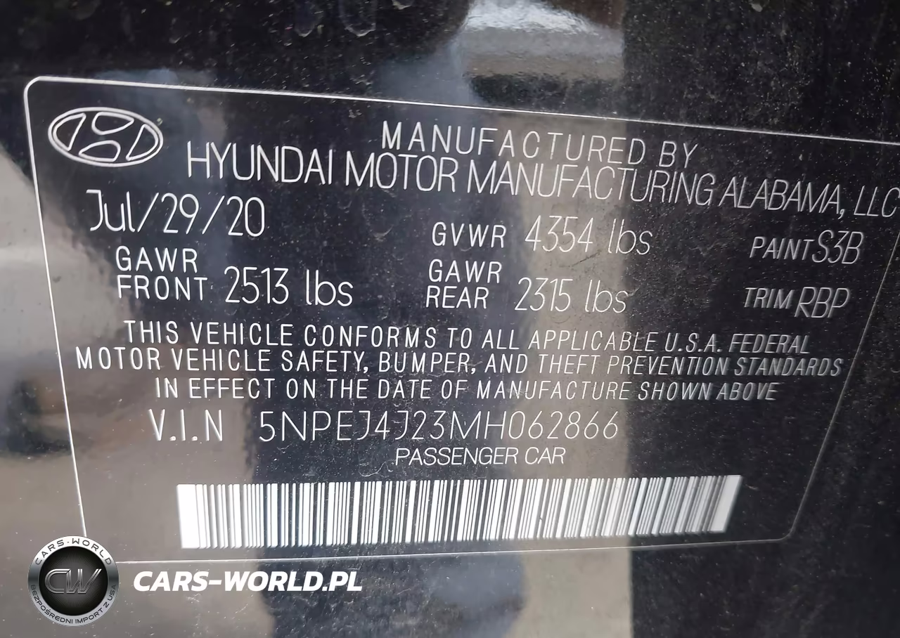 2021 Hyundai Sonata Sel Plus VIN:5NPEJ4J23MH062866 - 9