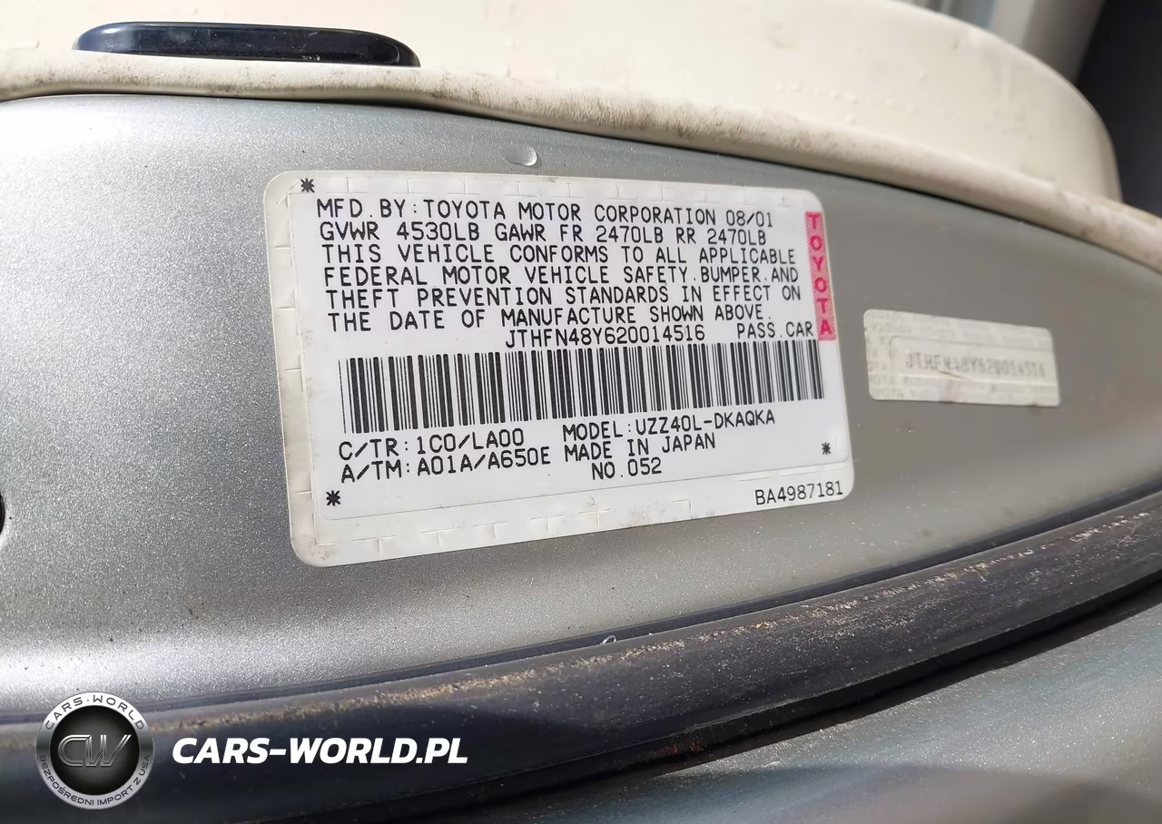 2002 Lexus Sc 430 VIN:JTHFN48Y620014516 - 9