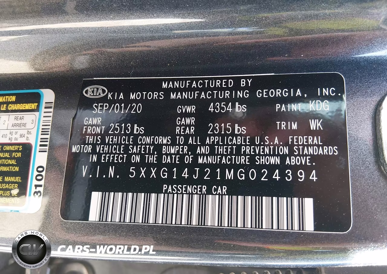 2021 Kia K5 Lxs VIN:5XXG14J21MG024394 - 9