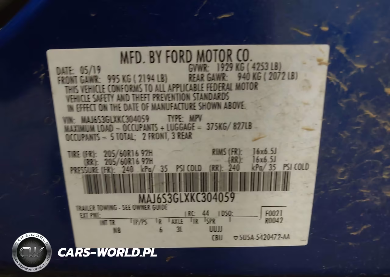 2019 Ford Ecosport Se VIN:MAJ6S3GLXKC304059 - 9