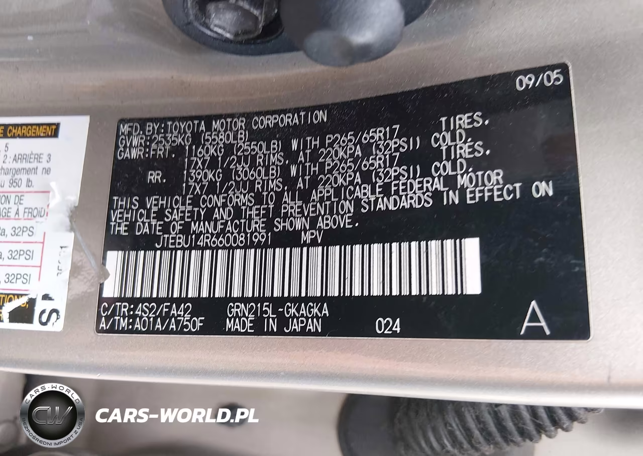 2006 Toyota 4Runner Sr5 VIN:JTEBU14R660081991 - 9