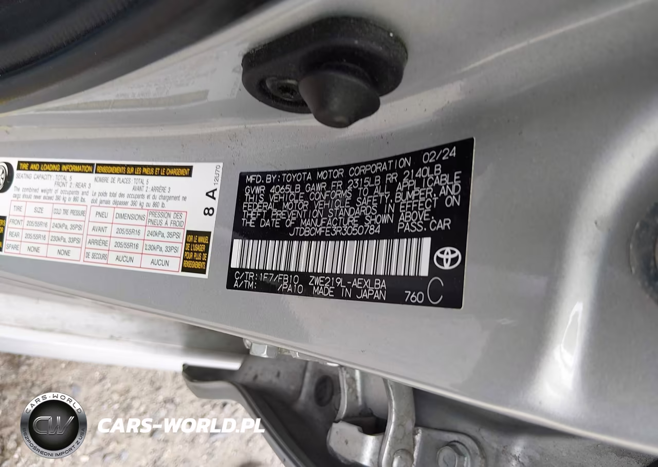 2024 Toyota Corolla Hybrid Le VIN:JTDBCMFE3R3050784 - 9