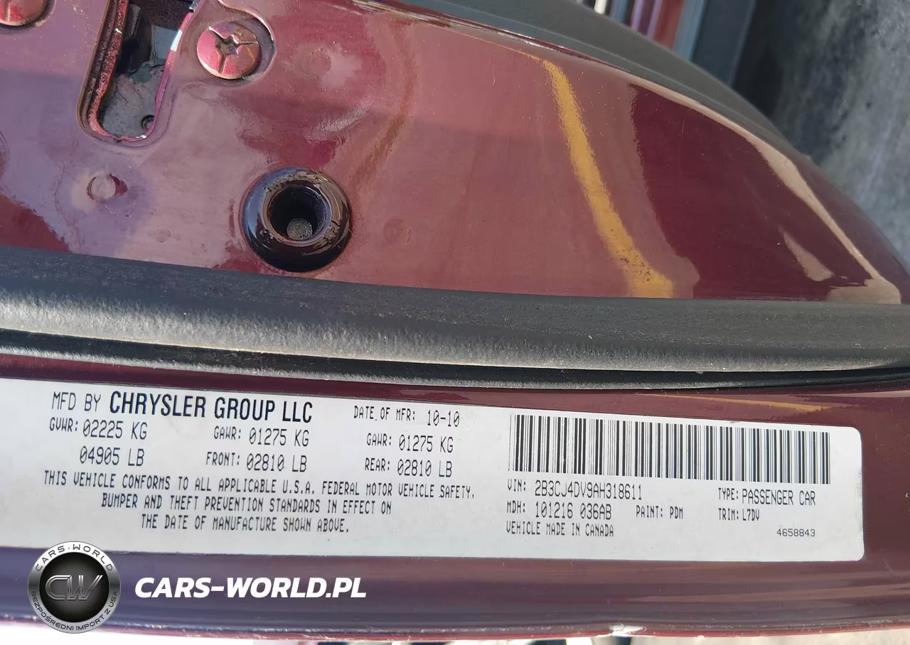 2010 Dodge Challenger Se VIN:2B3CJ4DV9AH318611 - 9
