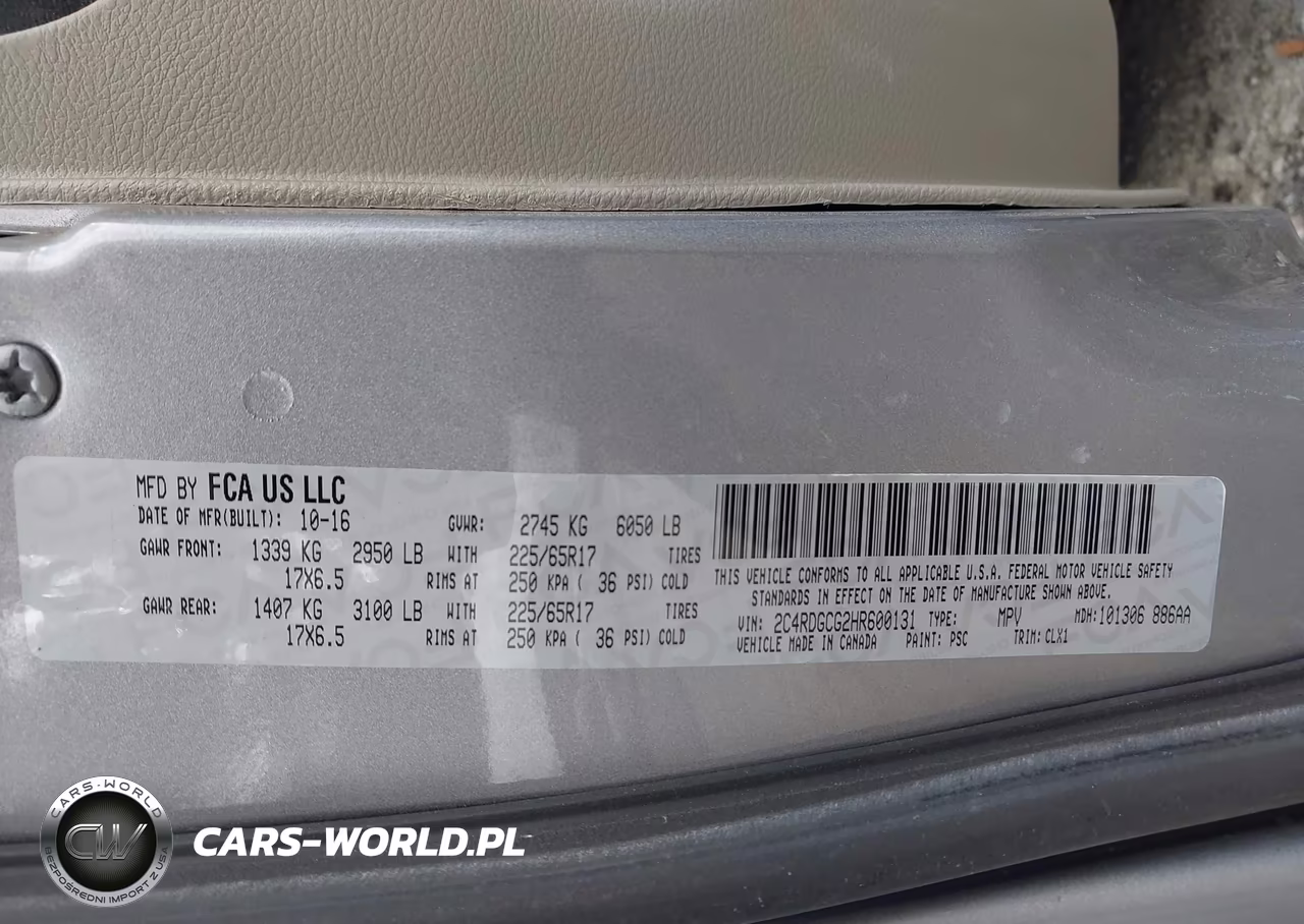 2017 Dodge Grand Caravan Sxt VIN:2C4RDGCG2HR600131 - 9