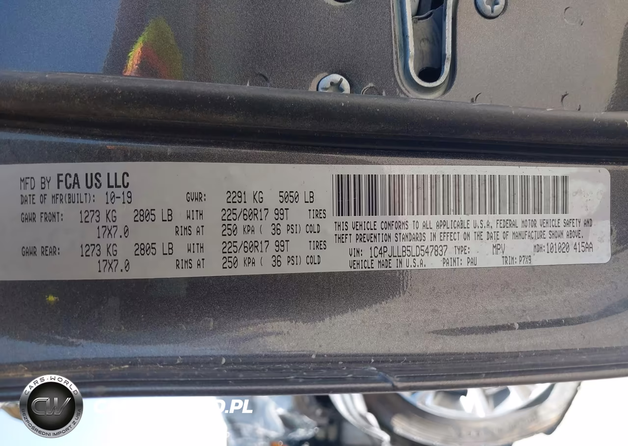 2020 Jeep Cherokee Latitude Plus Fwd VIN:1C4PJLLB5LD547837 - 9