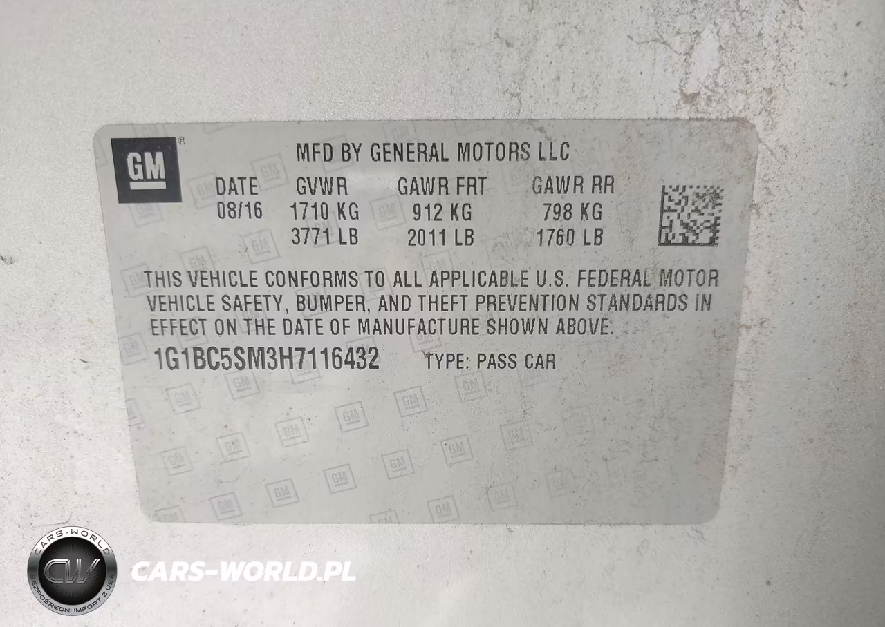 2017 Chevrolet Cruze Ls Auto VIN:1G1BC5SM3H7116432 - 9