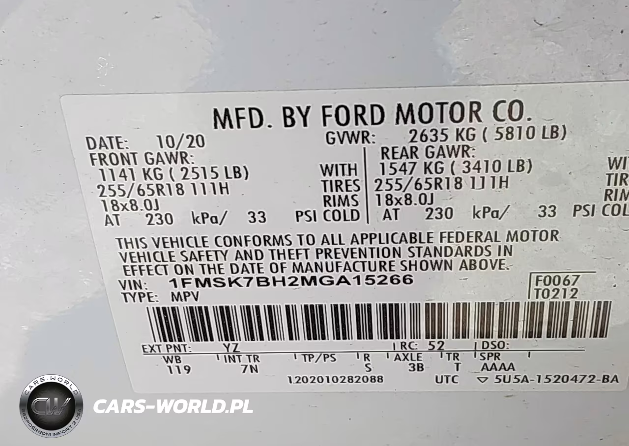 2021 Ford Explorer VIN:1FMSK7BH2MGA15266 - 9