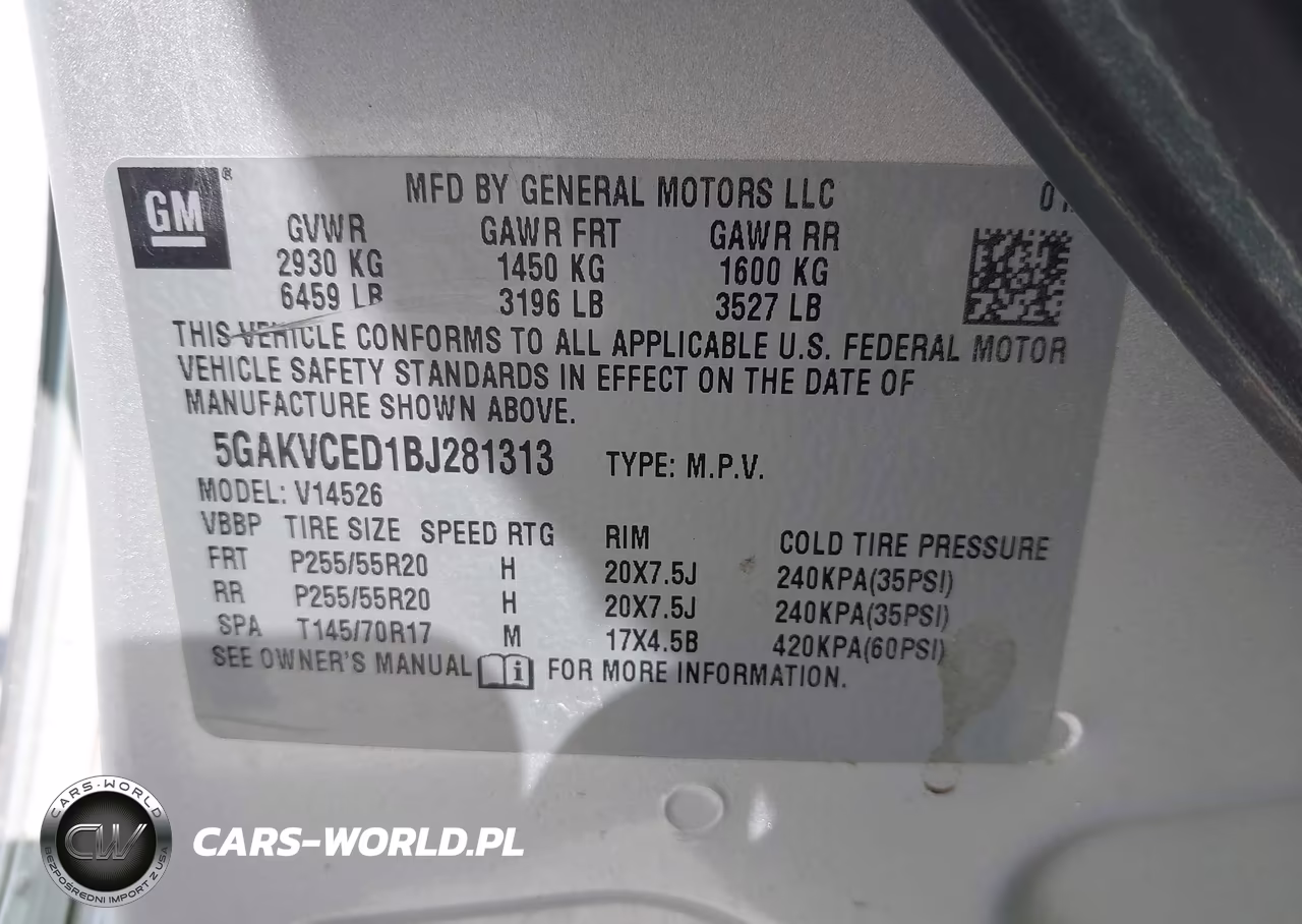 2011 Buick Enclave 2Xl VIN:5GAKVCED1BJ281313 - 9