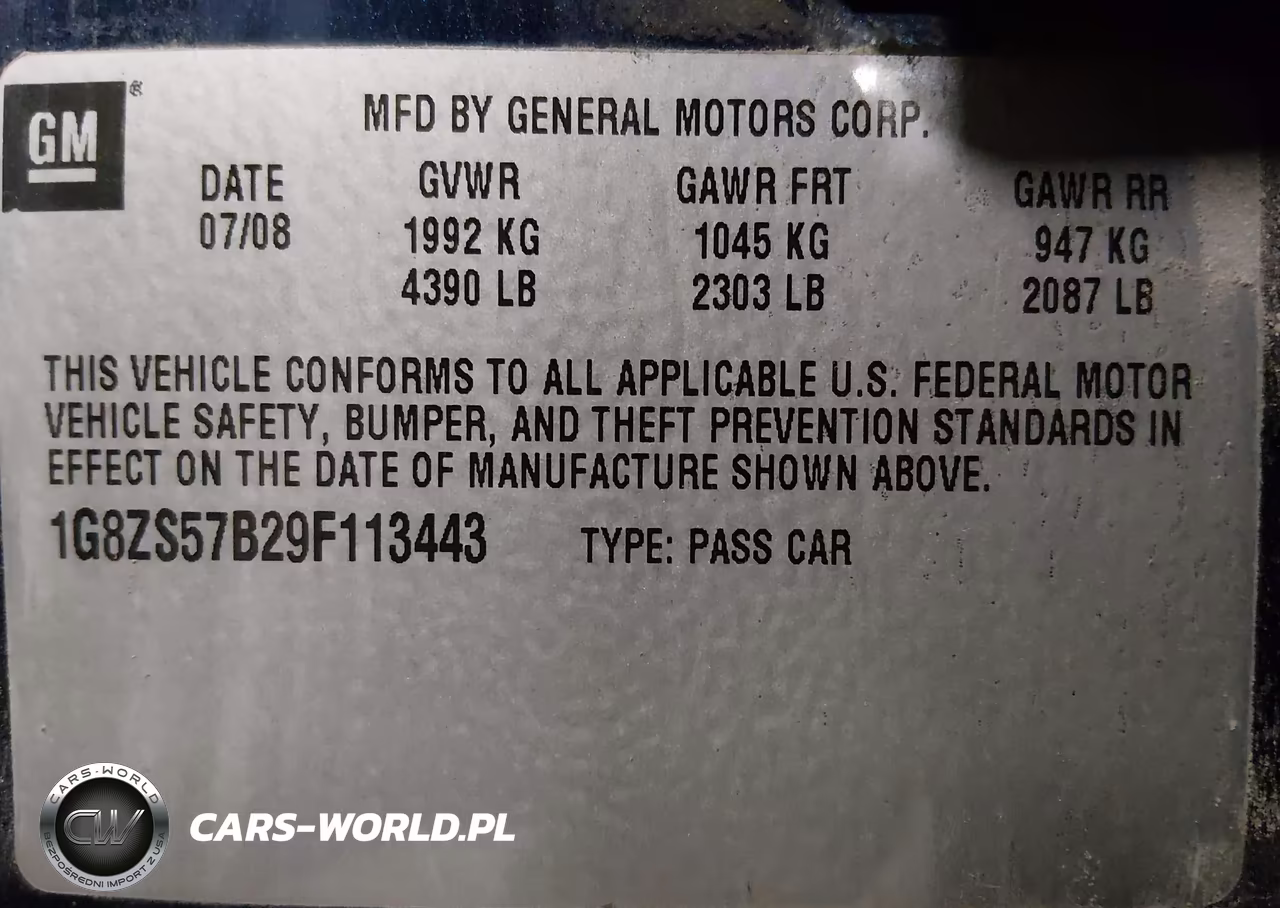 2009 Saturn Aura Xe VIN:1G8ZS57B29F113443 - 9