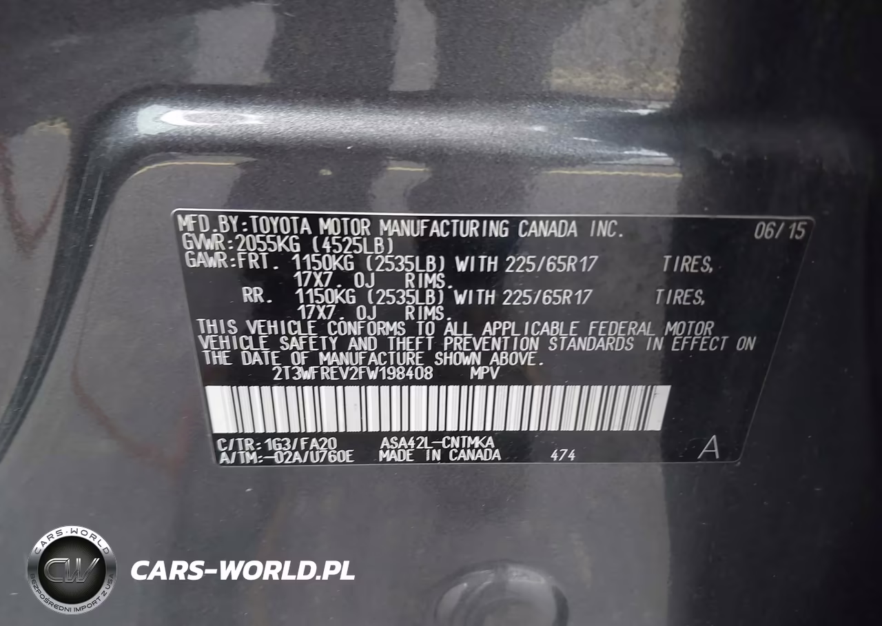 2015 Toyota Rav4 Xle VIN:2T3WFREV2FW198408 - 9
