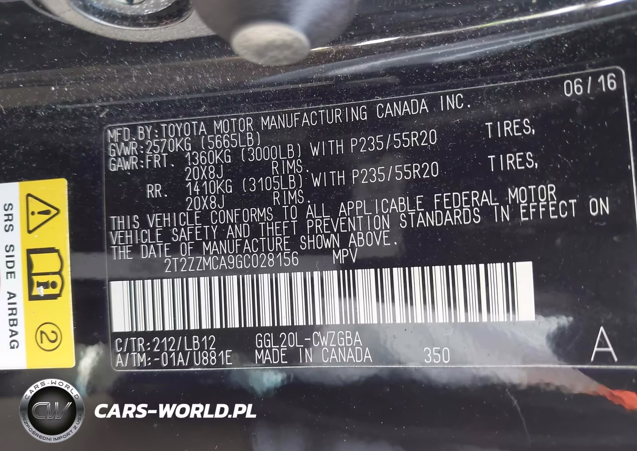 2016 Lexus Rx 350 VIN:2T2ZZMCA9GC028156 - 9
